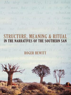 cover image of Structure, Meaning and Ritual in the Narratives of the Southern San
